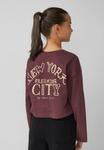 Топ s.Oliver Long sleeved top, Bordeaux/Red - фото 2