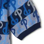 Трикотажная блузка женская синяя MLB - фото 6