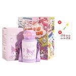 Термостакан Sanrio, Kuromi (Includes Cup Brush + Straw Brush + 3D Stickers + Hello Kitty Gift Bag) - фото