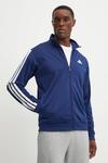 Мужская куртка-тренировочная Adidas 3-Stripes Tricot, темно-синий/белый - фото