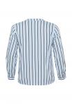 Блуза Kaffe Curve KCSIDA BLOUSE, Windsurfer Fudge Stripe/Blue - фото 6
