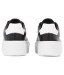 Кроссовки женские Calvin Klein кожаные на платформе, черный - фото 4