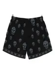 Плавки-шорты с принтом Skull Alexander Mcqueen, черный - фото 2