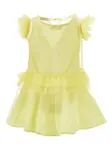 Платье с оборками Monnalisa, желтый - фото 2
