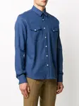 Джинсовая рубашка Dell'Oglio, синий - фото 3