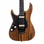 Электрогитара Schecter SVSS Exotic FR для левшей - Черный Лимба - фото