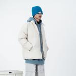 DNBH Пуховик Unisex, White Blue Text - фото 8