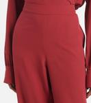 Новые прямые шелковые брюки Sahal Joseph, Ruby - фото 4