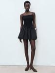 Мини-платье Donkey Gathered Mango, Black - фото 2