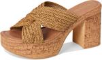 Туфли Seychelles Adorned Raffia Platform Slide, Tan - фото 7