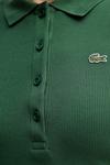 Хлопковое поло Lacoste, зеленый - фото 5