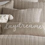 Подушка Levtex Home Mills Waffle Square, цвет Taupe - фото 3