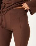 Супермягкие брюки-клеш ASOS DESIGN шоколадного цвета - фото 5