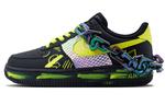 Кроссовки Nike Air Force 1 Skateboarding Shoes Women's Low-top Yellow, черный - фото