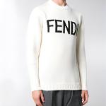 Свитер мужской белый FENDI - фото 5