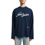 Футболка Logo Relaxed Fit Acne Studios, синий - фото 2