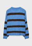 Джемпер Stradivarius STRIPED ROUND NECK , Blue - фото 6