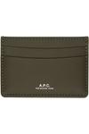 A.P.C. Держатель для карт Khaki André - фото