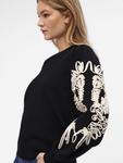 Тонкий вязаный свитер OBJECT Sweater OBJJOANA, черный - фото 3