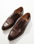 Коричневые туфли-барберы Base London - фото 2