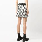 WE11DONE Мини-юбка All Over Logo Knit 'Ivory' - фото 5