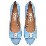 FERRAGAMO Varina Кожаные Балетки Синие - фото 4