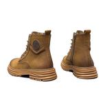 Мужские ботинки Martin черные, желтые YEDANI, черные однослойные туфли - фото 9