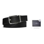 Мужской кожаный ремень COACH, Черный - фото 3