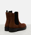 Шоколадные замшевые челси Prada, Cacao - фото 2