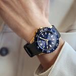 CITIZEN Часы Airborne Eagle Series Solar Quartz Movement Rubber PU Strap Watch Unisex Blue Dial - фото 8