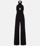 Комбинезон с бретелями на шее Norma Kamali, черный - фото