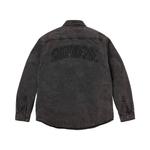 Рубашка Supreme Shearling Lined Denim Work Shirt, Black - фото 2