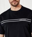 Футболка мужская Guess Jeans с полосой, черный - фото 4