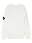 Джемпер с логотипом Compass Stone Island Junior, нейтральный - фото 2