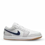 Кроссовки Jordan 1 Low Midnight Navy Neutral Grey - фото