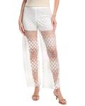 Мили Нолана Абстрактные кружевные брюки MILLY, белый - фото