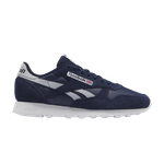 Кроссовки Reebok Classic Leather 'Vector Navy Cold Grey', синий - фото