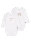 Комбинезон/боди LILIPUT Milkbar open & Baby bear, белый - фото