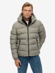 Утепленная спортивная куртка с капюшоном Superdry, Light Khaki Green - фото 4
