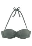 Бюстгальтер-балконет Верх бикини Lascana, оливковый - фото