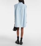 Платье-рубашка из денима большого размера Prada, Sky - фото 3