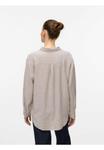 Блузка на пуговицах VMLINN LS Vero Moda, бежевый - фото 3