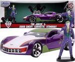 Металлический автомобиль Jada Joker Chevy Corvette Stingray с фигуркой - фото 2