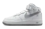 Кроссовки Nike Air Force 1 Mid LE White Wolf Grey GS - фото