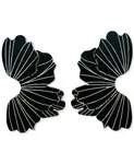 Серьги-Гвоздики Abeba Swanky Designs, black - фото