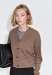 Кардиган Massimo Dutti V-NECK BUTTONED KNIT, Brown - фото