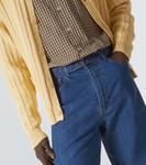 Прямые джинсы с поясом Auralee, Midium Washed Indigo - фото 5