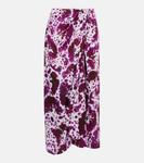 Юбка миди со сборками Dries Van Noten, фуксия - фото