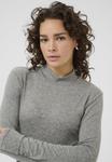 Топ Kaffe Long sleeved top, Grey Melange/Dark Grey - фото 4