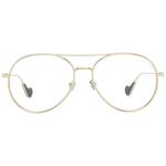 Золотые солнцезащитные очки унисекс Moncler - фото 2
